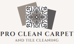 The pro clean carpet and tile cleaning logo